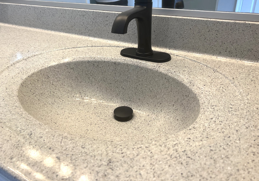 stained countertop