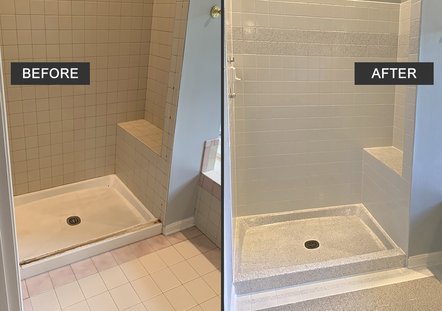 Shower Refinishing Maryland Tub Tile, How To Replace Shower Surround With Tile