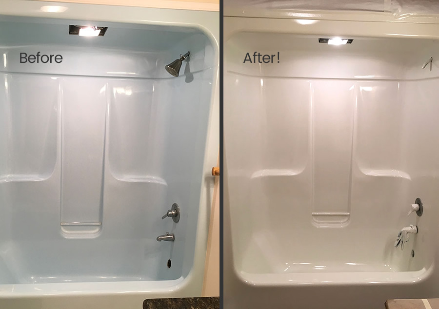 fiberglass tub refinished