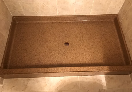 reglazed shower pan