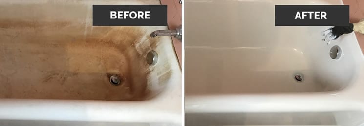 bathtub before and after