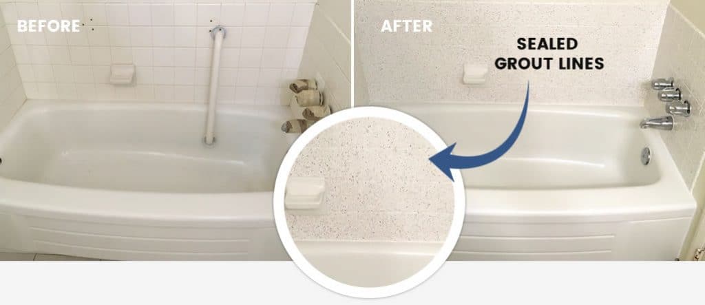 sealed grout lines