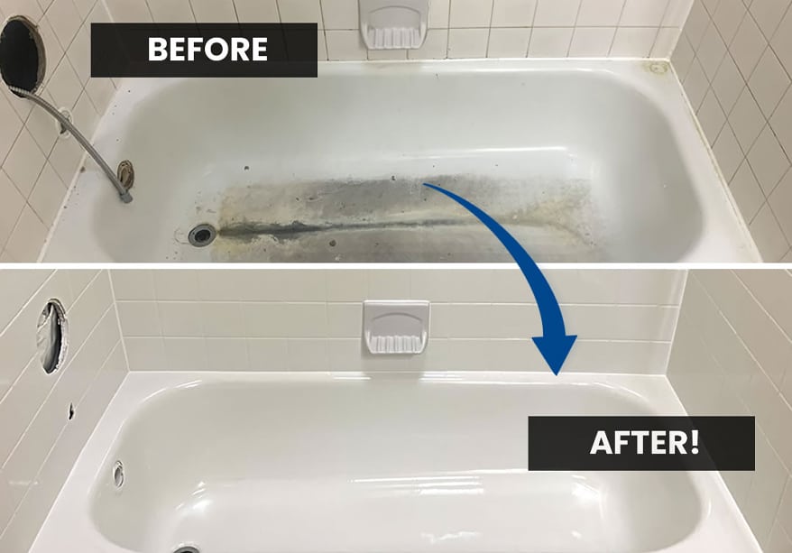 Eliminate Bathtub Stains In Less Than A, Bathtub Reglazing Baltimore Md
